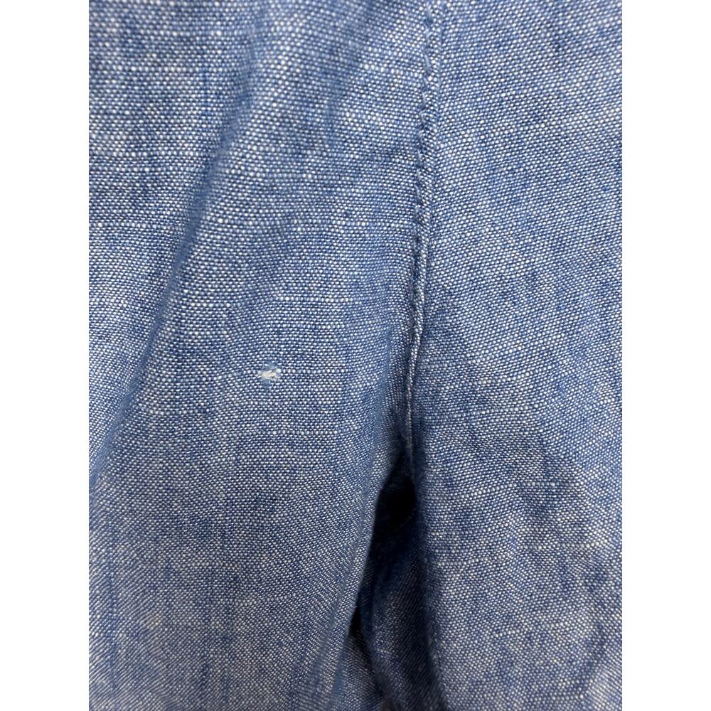 J. Crew Blue Cotton Boxer Shorts Size M Elastic Waist Casual Summer - Picture 6 of 8